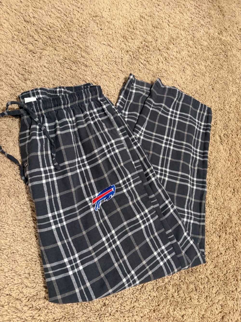 NFL Buffalo Bills Plaid Pajama Pants Size Large Lounge Sleepwear